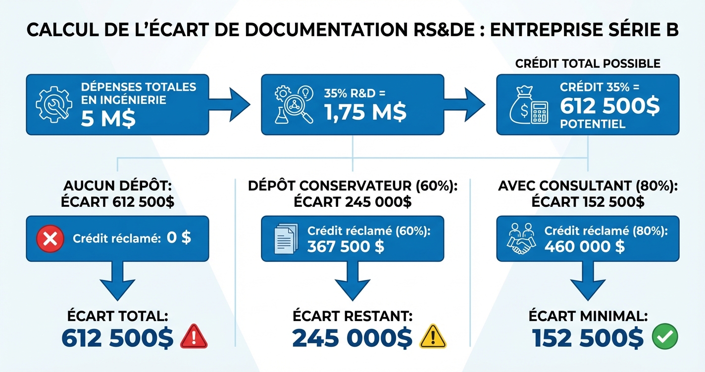 Calcul de l’écart de documentation RS&DE